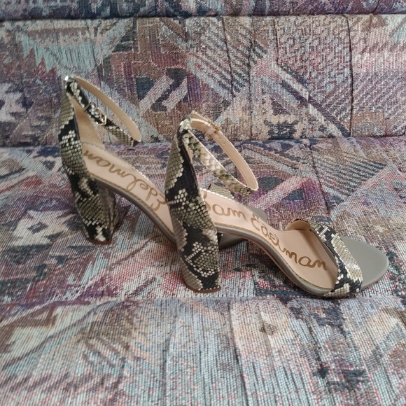 Sam Edelman Snake Skin Print Heels - Picture 3 of 8